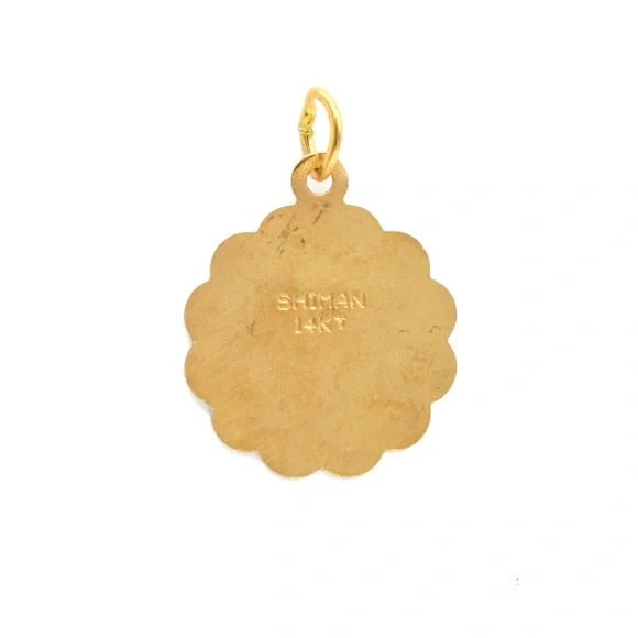 14k Yellow Gold Holy Communion Charm